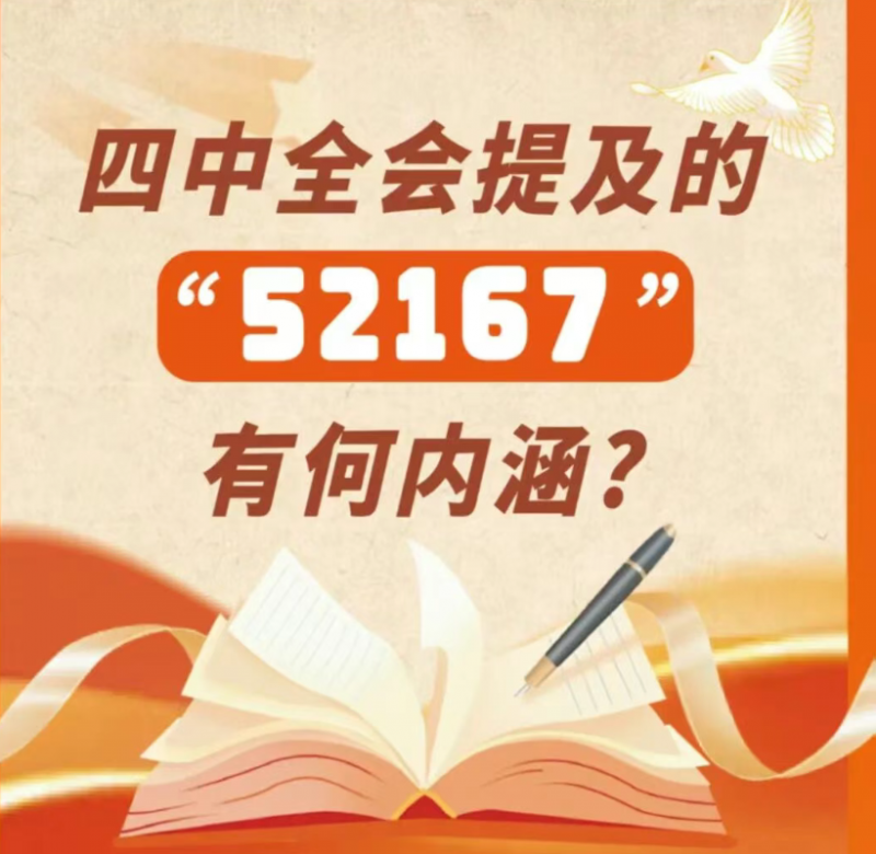 党的二十届四中全会提及的“52167”有